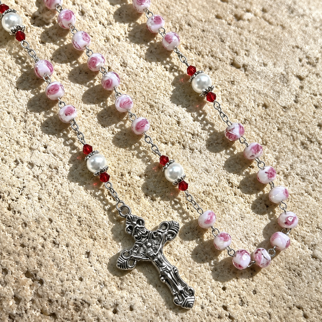 Blessed Rose Bead Rosary