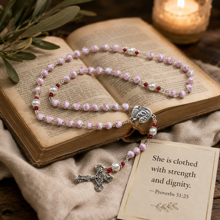 Blessed Rose Bead Rosary