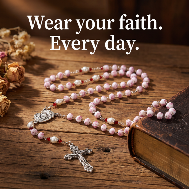 Blessed Rose Bead Rosary
