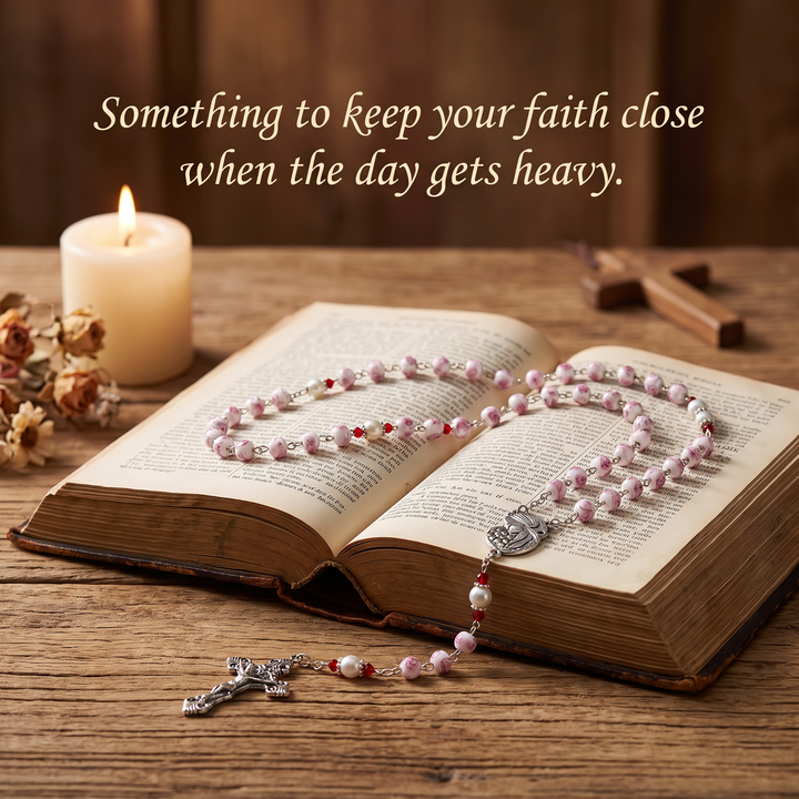 Blessed Rose Bead Rosary