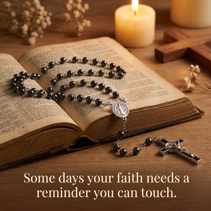 Devotion Black Rosary