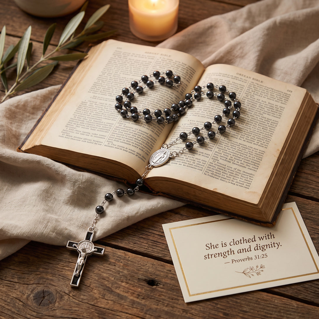 Devotion Black Rosary