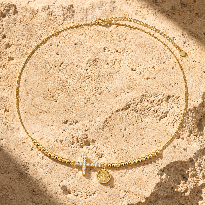 Blessed Cross Beaded Bracelet