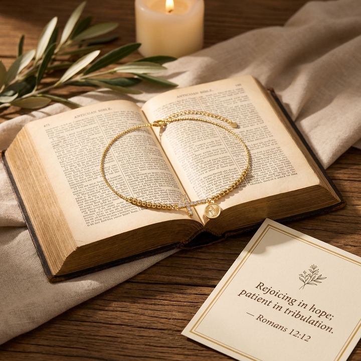 Blessed Cross Beaded Bracelet