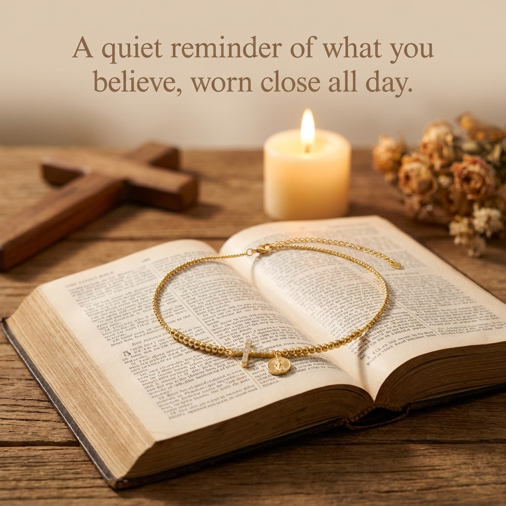 Blessed Cross Beaded Bracelet