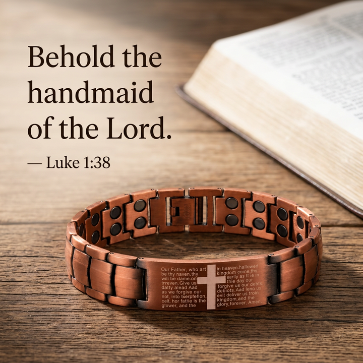 Blessed Cross Copper Bracelet