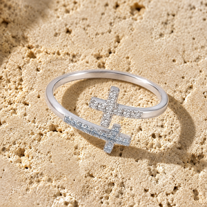 Blessed Cross Wrap Ring