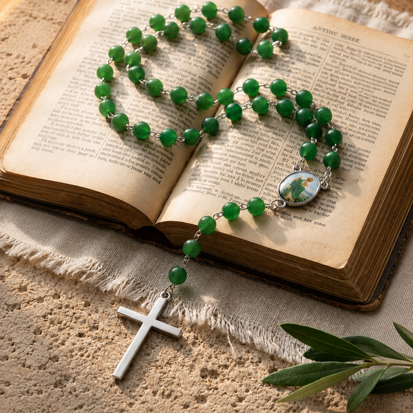 FREE TODAY: Blessed Green Jade Rosary
