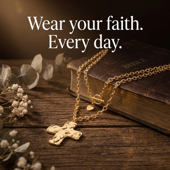Blessed Layered Cross Necklace