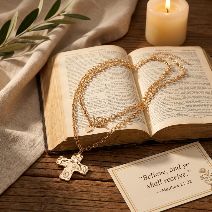 Blessed Layered Cross Necklace