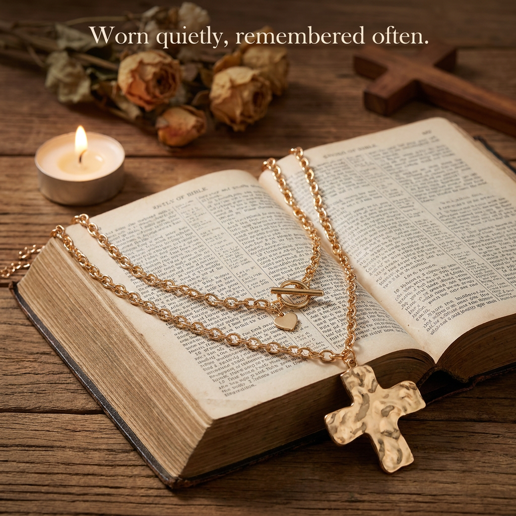 Blessed Layered Cross Necklace