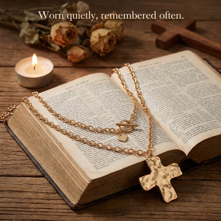 Blessed Layered Cross Necklace