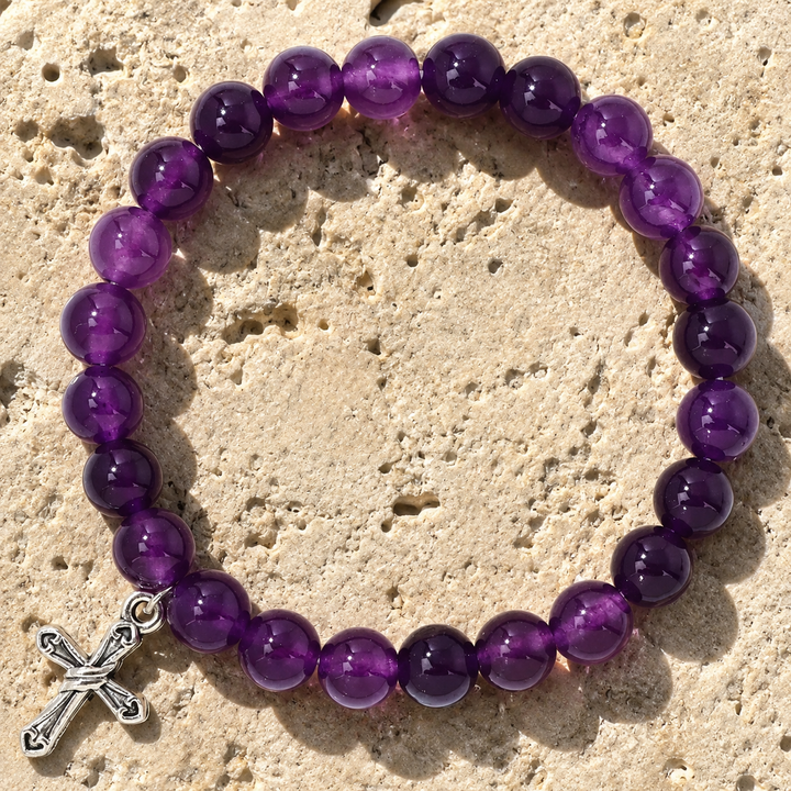 Blessed Purple Stone Bracelet