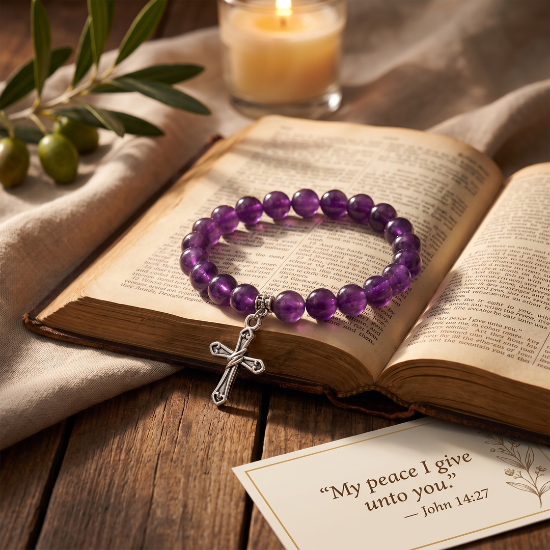 Blessed Purple Stone Bracelet