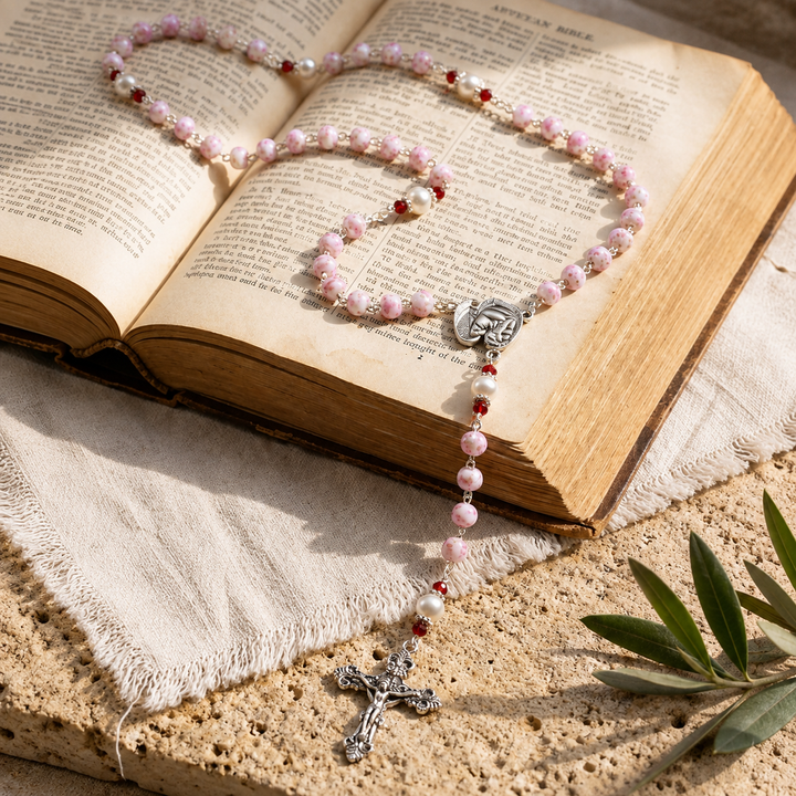 FREE TODAY: Blessed Rose Bead Rosary