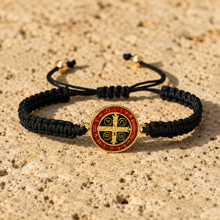 Blessed Saint Benedict Woven Bracelet