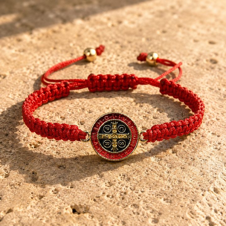 Blessed Saint Benedict Woven Bracelet