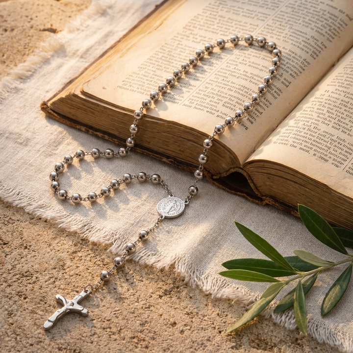 FREE TODAY: Blessed Silver Rosary