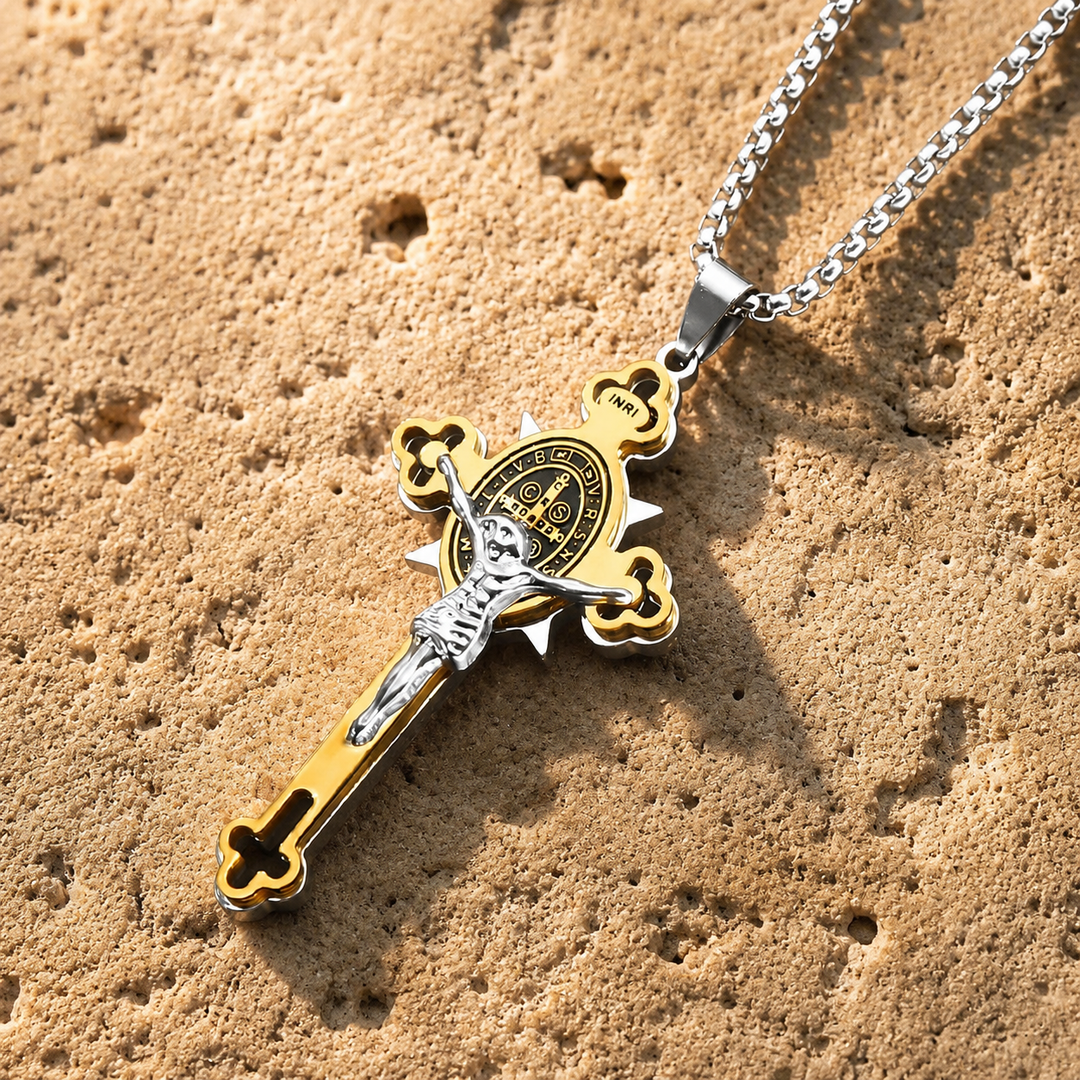 Blessed St Benedict Crucifix Necklace