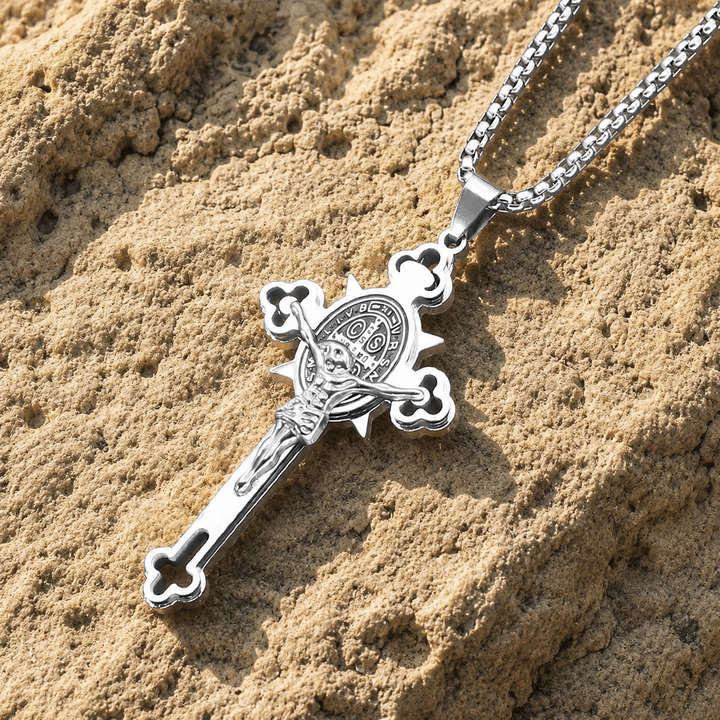 Blessed St Benedict Crucifix Necklace
