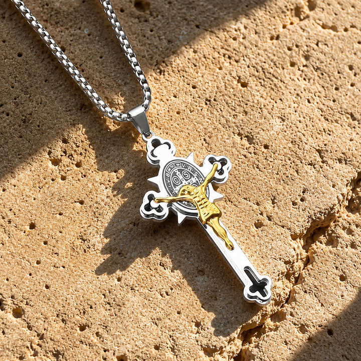 Blessed St Benedict Crucifix Necklace