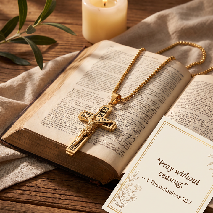 Blessed Crucifix Pendant Necklace