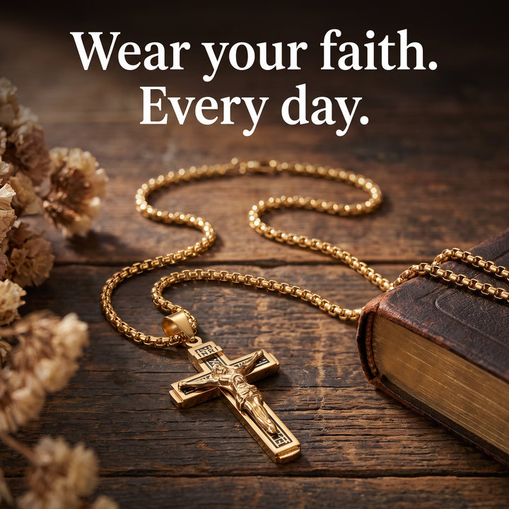 Blessed Crucifix Pendant Necklace