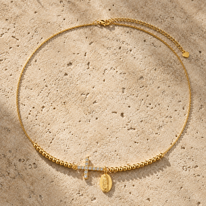 Divine Cross Beaded Bracelet