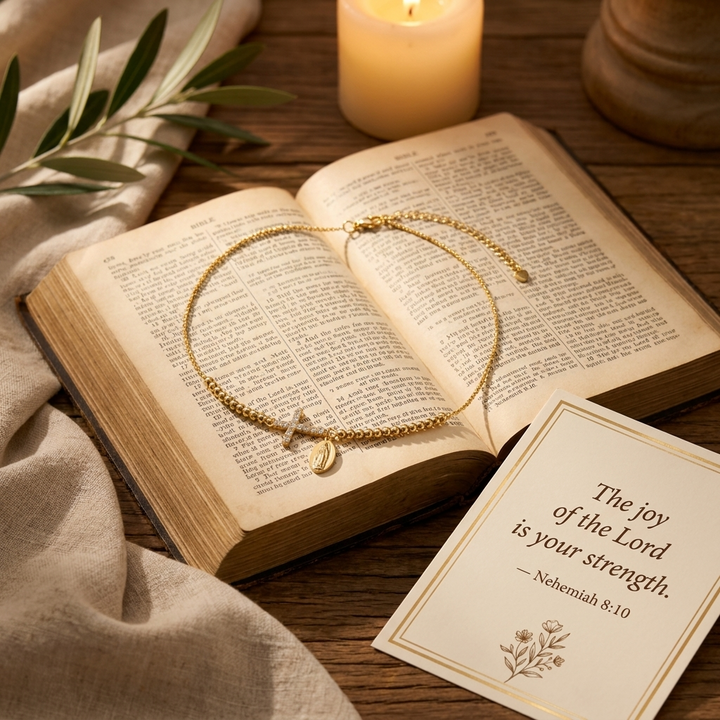 Divine Cross Beaded Bracelet