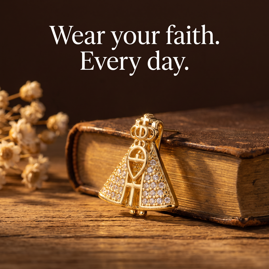 Divine Crowned Mary Earrings
