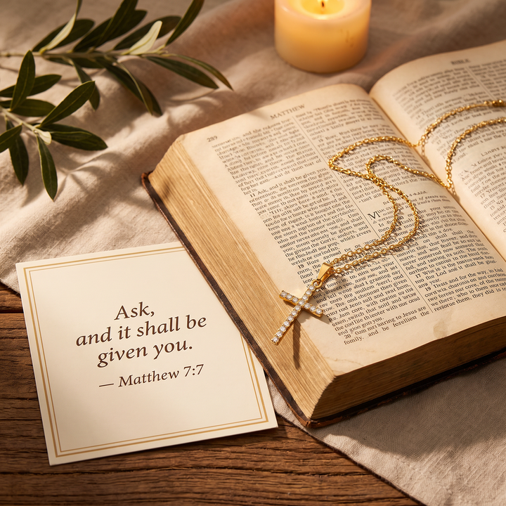 Divine Dainty Cross Necklace