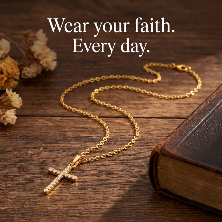 Divine Dainty Cross Necklace