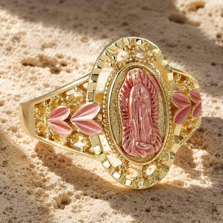 Divine Guadalupe Rose Gold Ring
