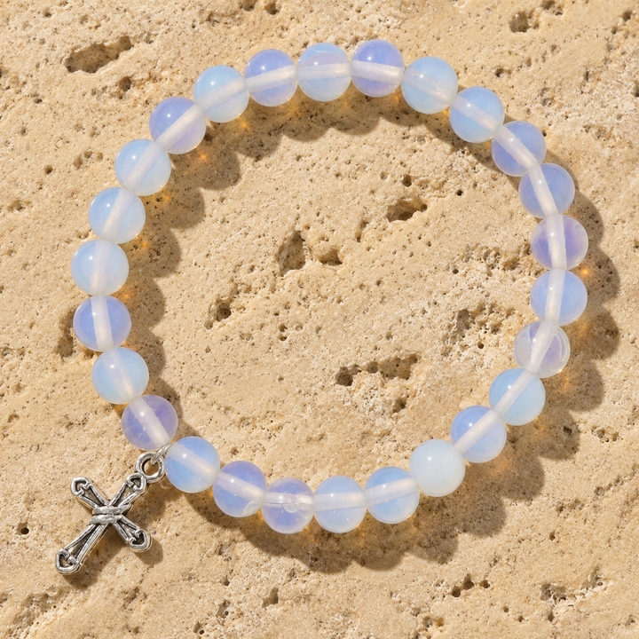 Divine Opalite Cross Bracelet