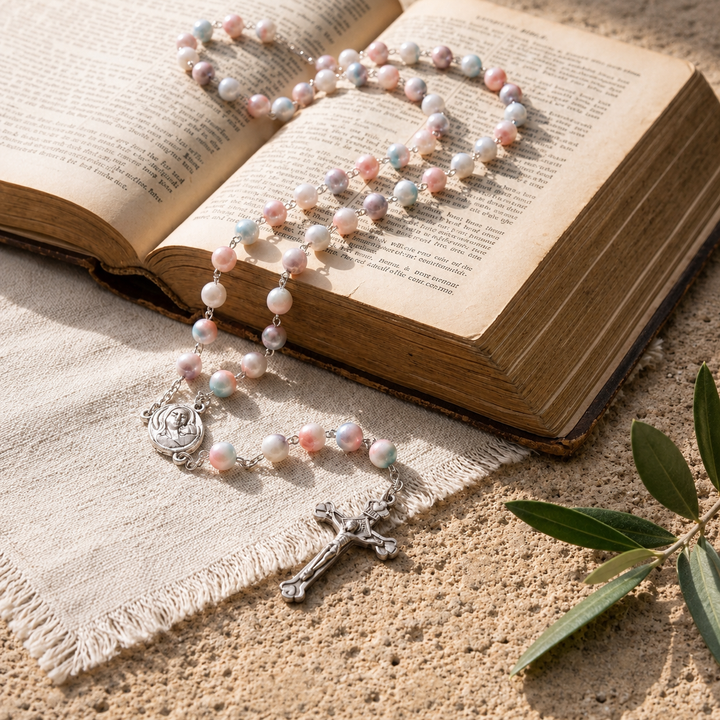FREE TODAY: Divine Pastel Bead Rosary