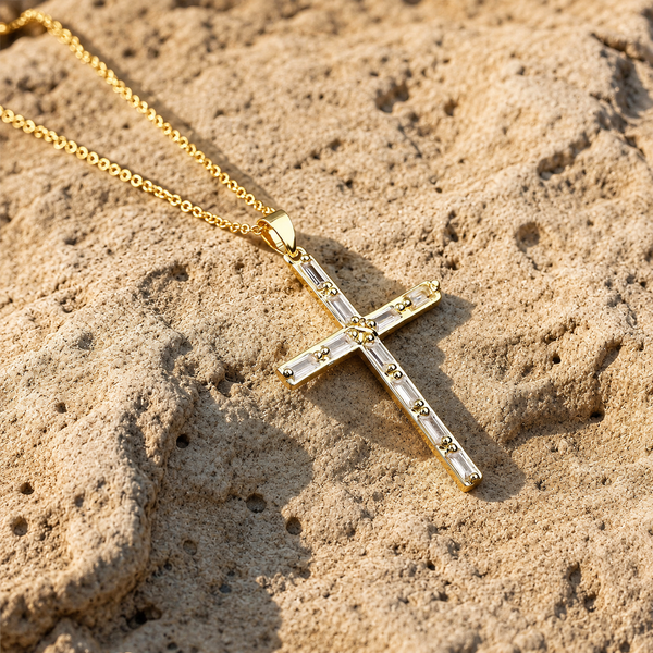 Eternal Cross Necklace – Gold