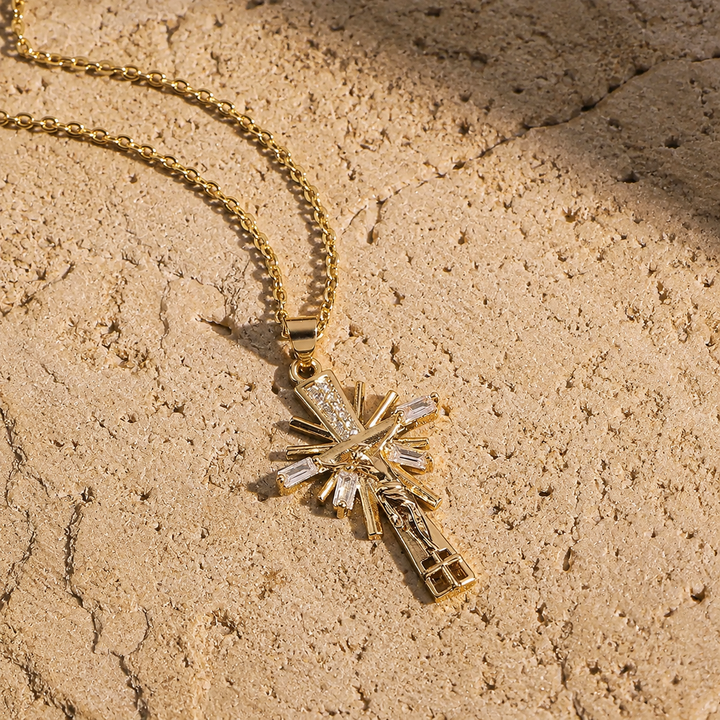 FREE TODAY: Holy Crucifix Cross Necklace