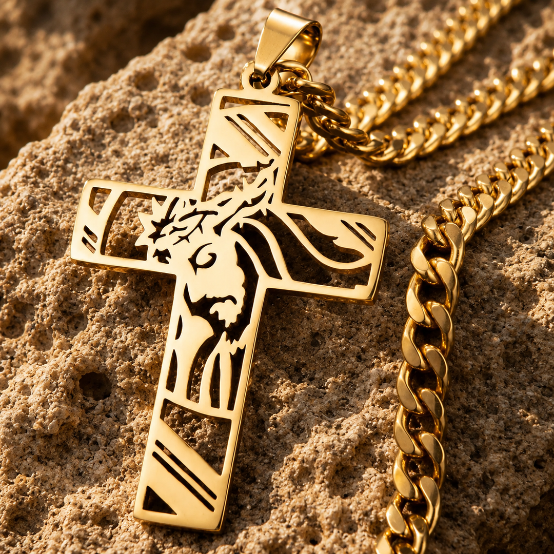 FREE TODAY: Holy Jesus Cross Pendant Necklace