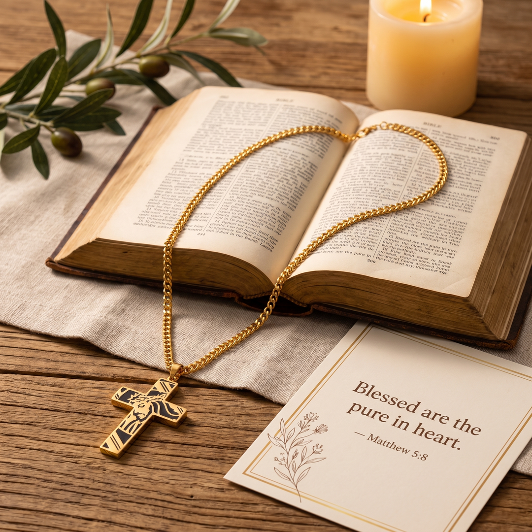 FREE TODAY: Holy Jesus Cross Pendant Necklace