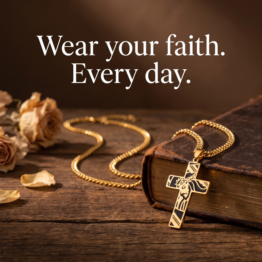 FREE TODAY: Holy Jesus Cross Pendant Necklace