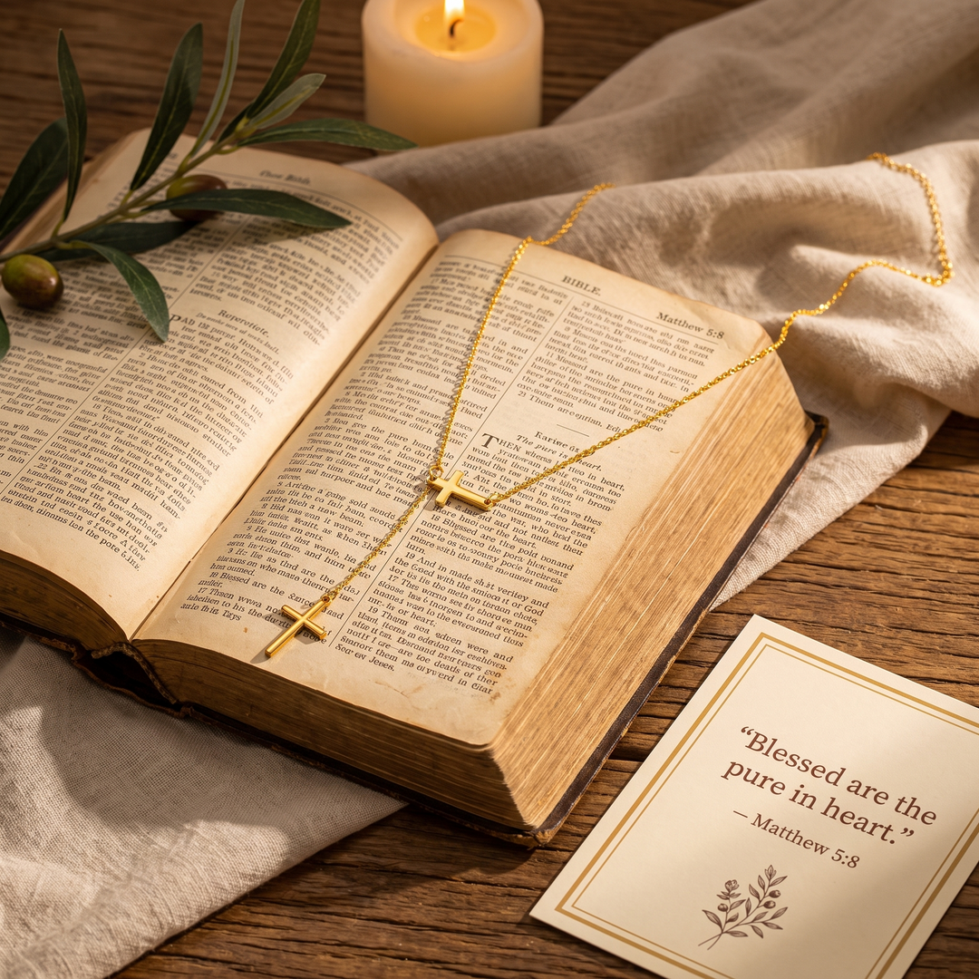FREE TODAY: Sacred Double Cross Necklace