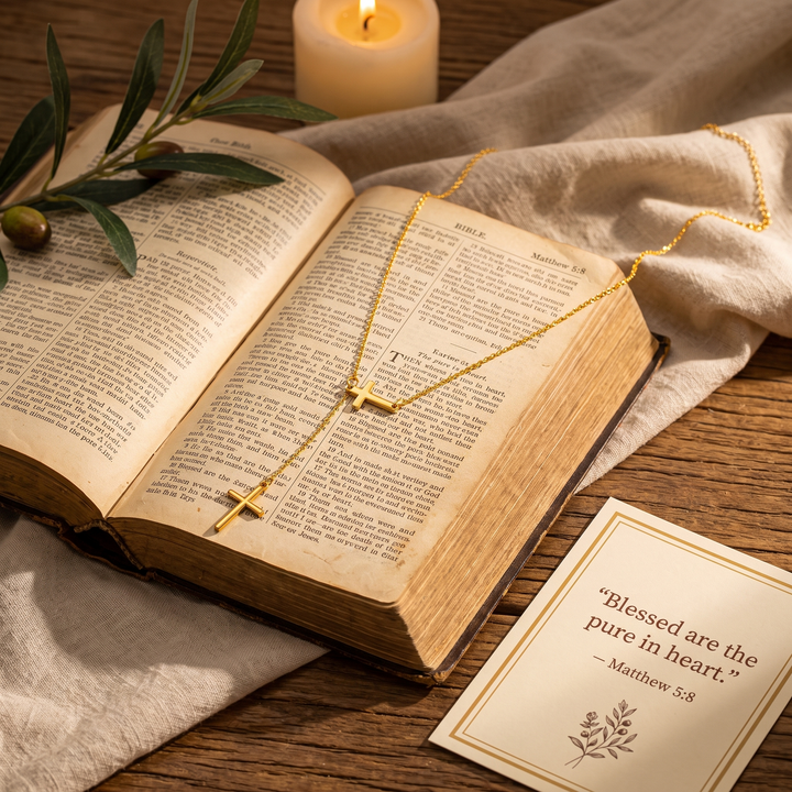 FREE TODAY: Sacred Double Cross Necklace