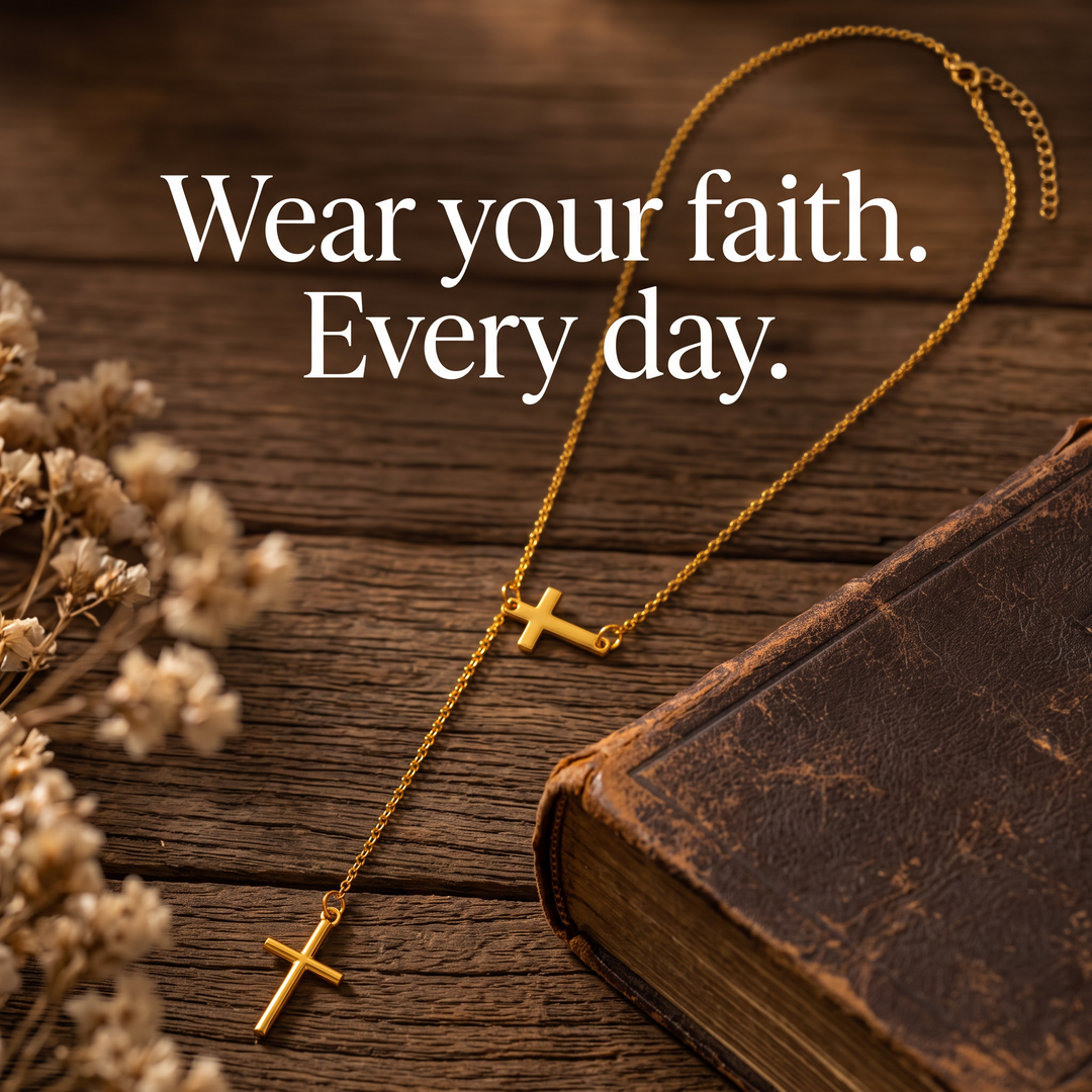 FREE TODAY: Sacred Double Cross Necklace