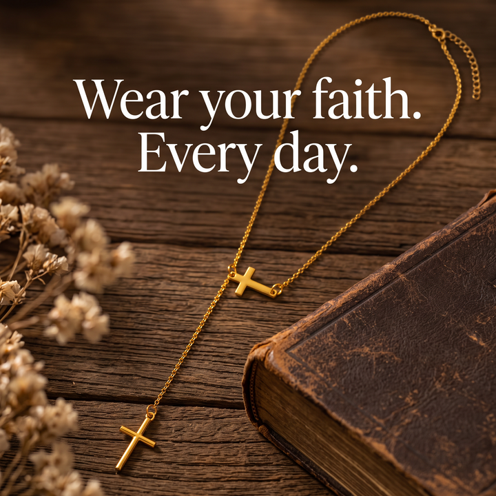 FREE TODAY: Sacred Double Cross Necklace