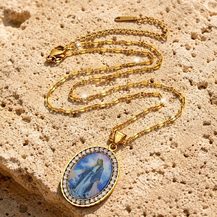 FREE TODAY: Sacred Virgin Mary Pendant Necklace