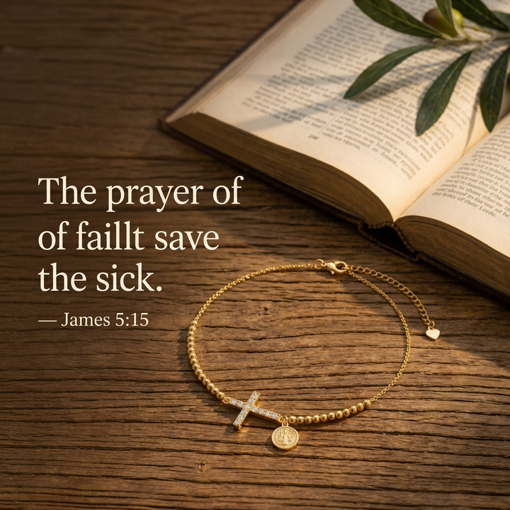 Faith Cross Medal Bracelet