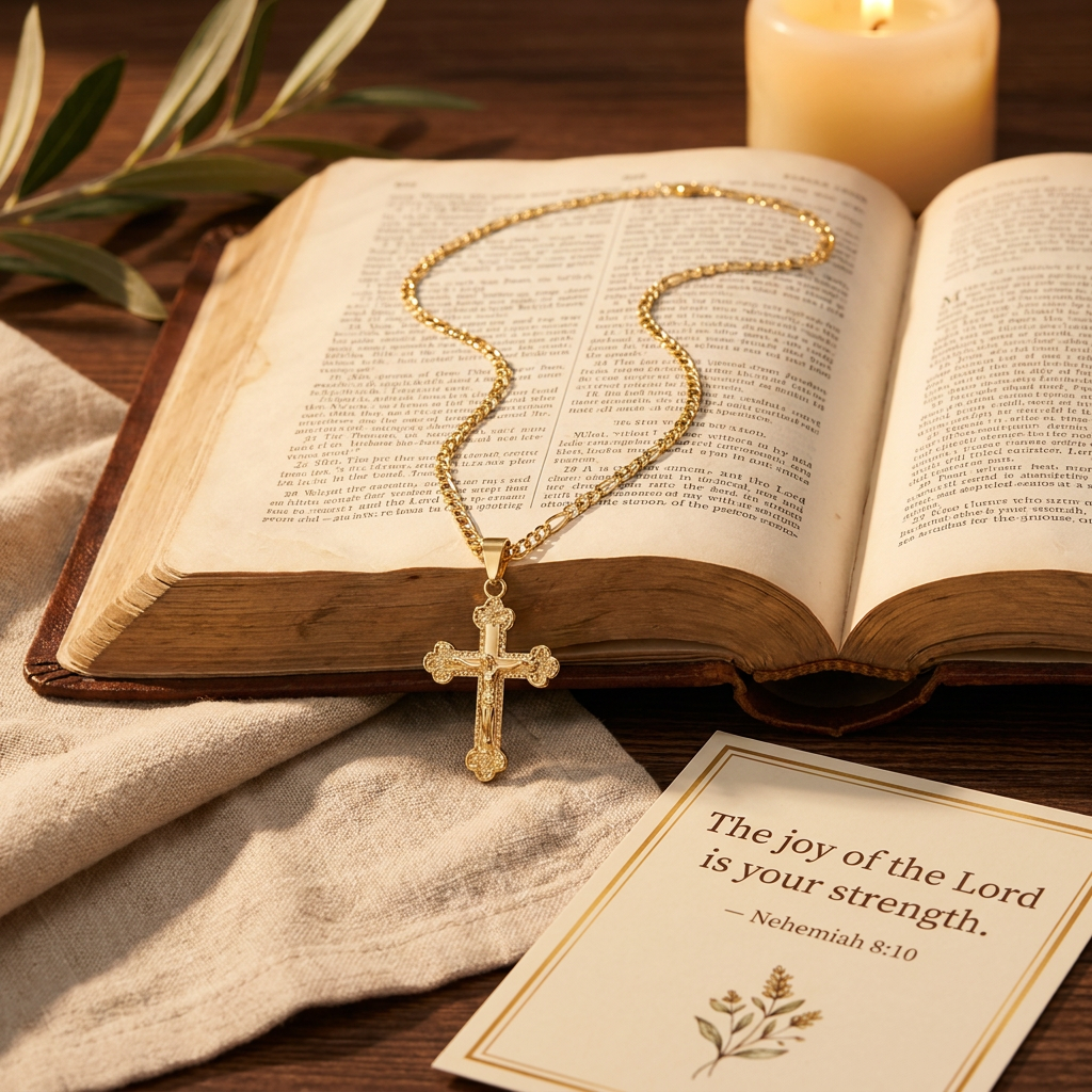 Grace Crucifix Pendant Necklace