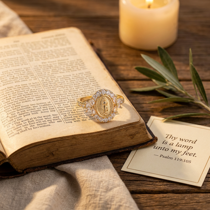 Grace Guadalupe Medallion Ring
