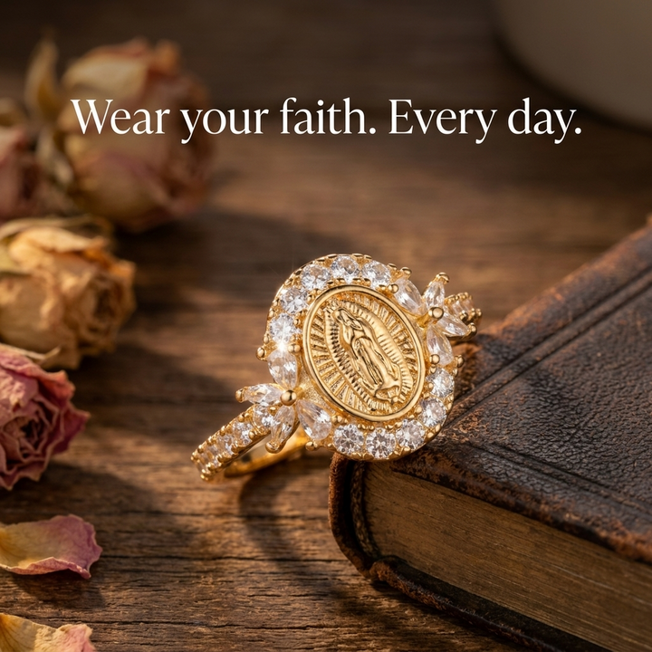 Grace Guadalupe Medallion Ring