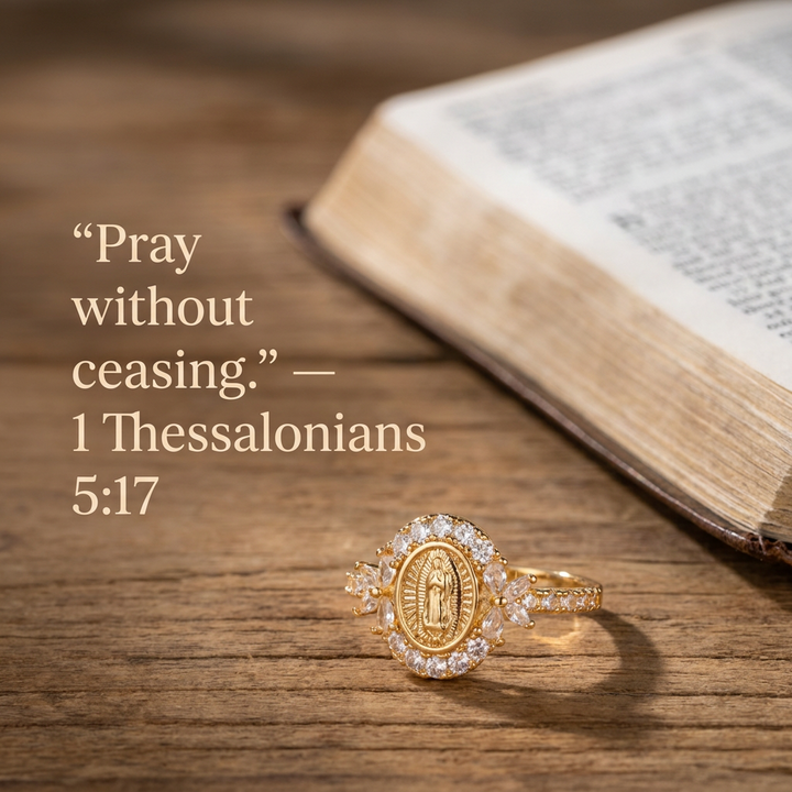 Grace Guadalupe Medallion Ring